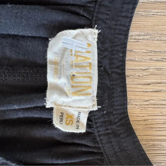 Nation Ltd Women's Via Tie Neck Tank Black XS - Picture 3 of 4